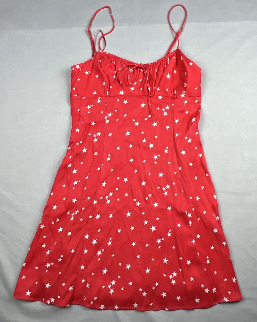 Zara Festival Concert Red Star Mini Dress Medium